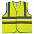 Жилет сигнальный ГОСТ, 4 светоотражающие полосы, ЛИМОННЫЙ, XL (52-54), ПЛОТНЫЙ, ГРАНДМАСТЕР, 610837