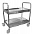 Тележка стальная для посуды