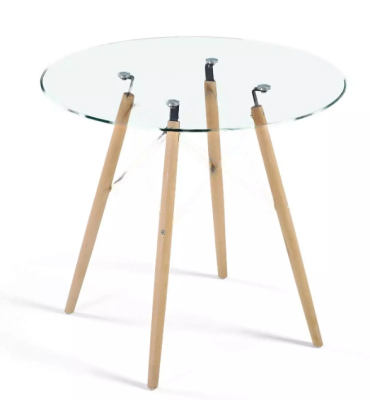 Стол обеденный круглый (столешница-стекло)