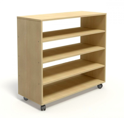 Стеллаж-разделитель на колесах (3 полки)