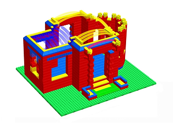 Готовое решение конструктор большой Дворец-3, 105х216х190 см