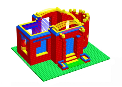 Готовое решение конструктор большой Дворец-3, 105х216х190 см