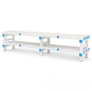 Скамья двухуровневая усиленная (ПВХ)