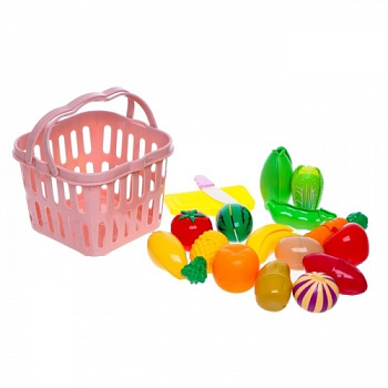 Набор продуктов для нарезки на липучках "Фруктово-овощной микс"