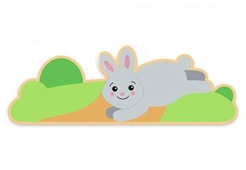 Настенная декорация Зайка на поляне