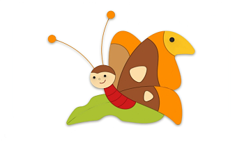 Настенная декорация Тропическая бабочка