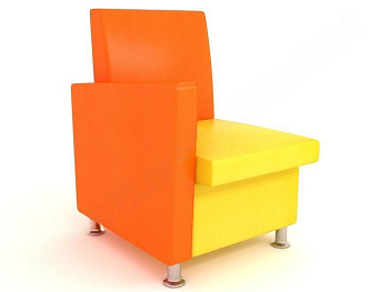 Секция одноместная Франклин 1СПП правый подлокотник (68х80х96 см)