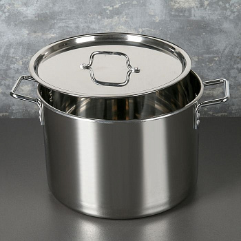 Кастрюля 17 литров, нержавеющая сталь