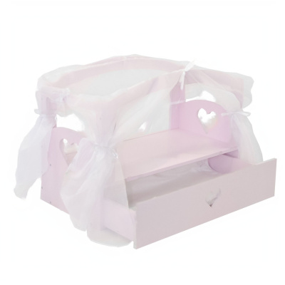 Кроватка с бельевым ящиком Серия "Любимая кукла" Мини, цвет Мия