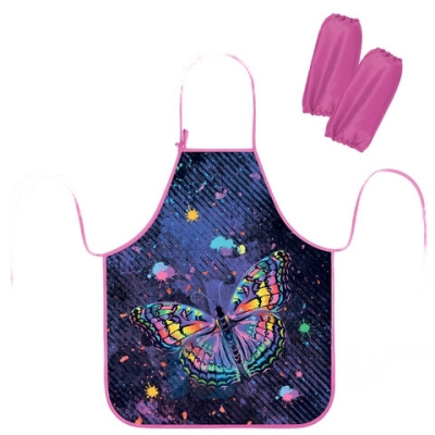 Фартук с нарукавниками ЮНЛАНДИЯ, 45х54 см, "Colorful butterfly", 271041
