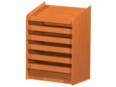 Стеллаж с выдвижными полками