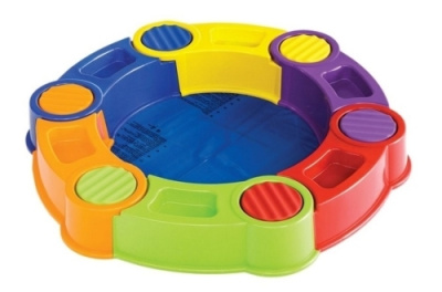 Песочница складная с тентом, 141х141 см (пластик)