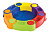 Песочница складная с тентом, 141х141 см (пластик)