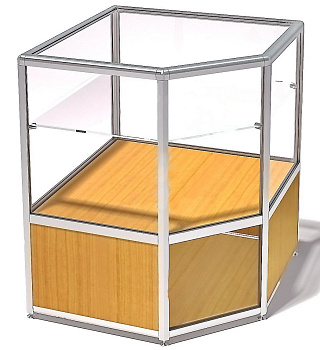 Витрина демонстрационная ПДА-01/07уа (аквариум), серия еврошоп