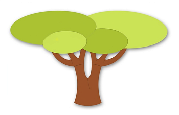 Настенная декорация Дерево, 2160х1310 мм