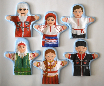 Набор кукол Семья казаков, 6 шт.