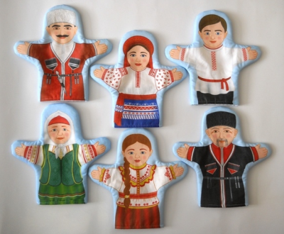 Набор кукол Семья казаков, 6 шт.