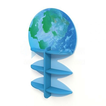 Полка детская Земля, 550х120х855 мм