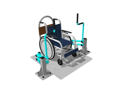 Уличный тренажер Жим от груди для людей с ОВЗ