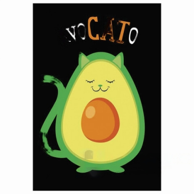 Блокнот с гелевой обложкой МАЛЫЙ ФОРМАТ (110х145 мм) А6, 56 л., скоба, клетка, CENTRUM, "Avocato", 84238