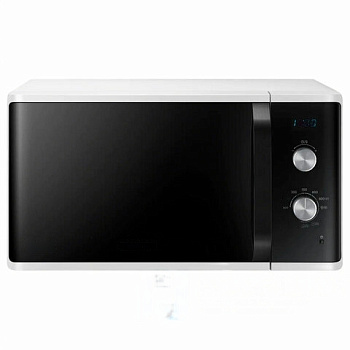 Микроволновая печь SAMSUNG MG23K3614AW/BW, объем 23 л, мощность 800 Вт, механическое управление, гриль, белая
