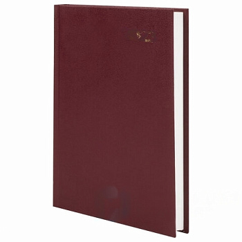 Ежедневник датированный на 2023 (145х215 мм), А5, STAFF, обложка бумвинил, бордовый, 114188