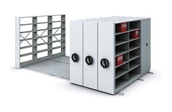 Стеллаж архивный мобильный