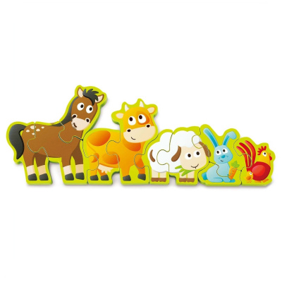 Пазл Числа и животные