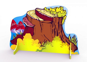 Декорация Пень с грибочками