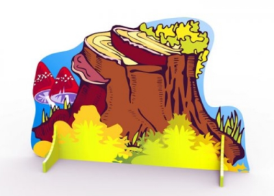 Декорация Пень с грибочками