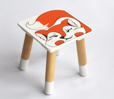 Табурет детский деревянный Лиса (1 р.гр.)