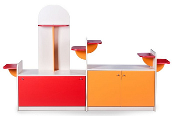 Уголок природы детский УТЕНОК, 2120х440х1350 мм