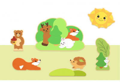 Настенная композиция Обитатели леса