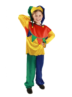 Мужской карнавальный костюм Скоморох (рост от 104 до 182 см)