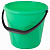 Ведро 10 л, без крышки, пластиковое, пищевое, с глянцевым узором, цвет зеленый, мерная шкала, LAIMA, 603893