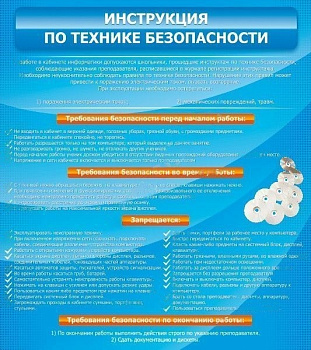 Стенд Инструкция по технике безопасности, 0,8х0,9 м