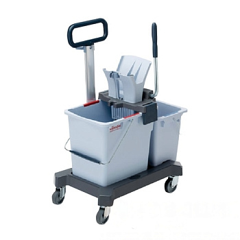Тележка уборочная VILEDA "УльтраСпидПро", 2 съемных ведра 25 л + 10 л, платформа, с ручкой, туннельный отжим, 147209