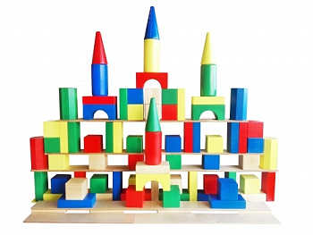 Напольный конструктор из дерева Гигант (90 деталей)