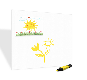 Магнитно-маркерная панель квадратная белая