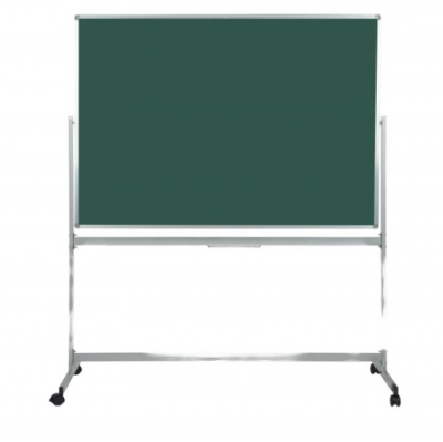 Доска магнитно-меловая поворотная мобильная, 100х150 см