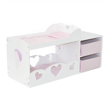 Двухярусная кроватка с системой хранения серия "Пьемонт", Антонелла