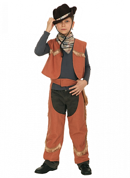 Детский карнавальный костюм на мальчика Ковбой с брюками (рост от 116 до 122 см)
