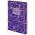 Ежедневник недатированный с резинкой А5 (145х203 мм), BRAUBERG, твердый, 128 л., "Лаванда", 114556