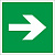 Знак эвакуации Направляющая стрелка, зеленый 0,15х0,15