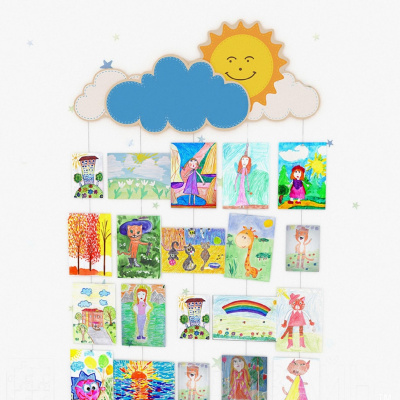 Композиция для оформления холла Солнце