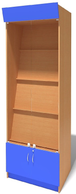 Витрина книжная демонстрационная, 800x550x2400 мм