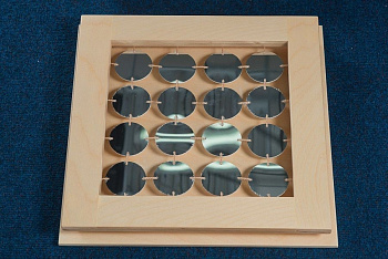 Тактильно-развивающая Панель детская 16 зеркал