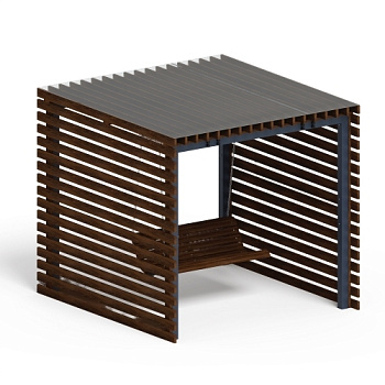 Беседка с качелью