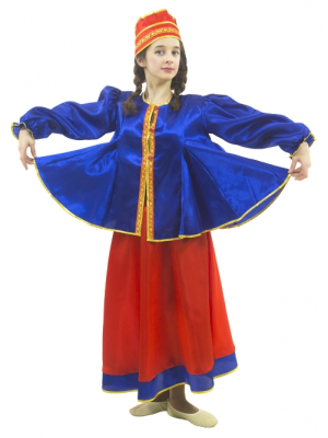 Женский карнавальный костюм Масленица (рост 116 до 182 см)