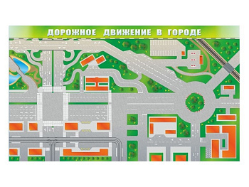 Магнитно-маркерная панорамная доска Дорожное движение в городе
